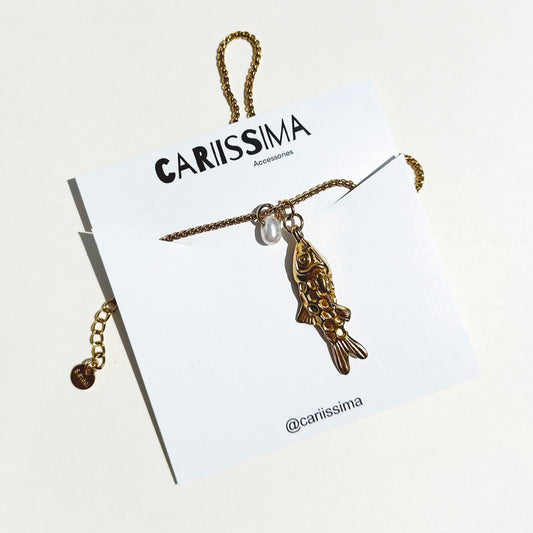 Fish Pearl Necklace