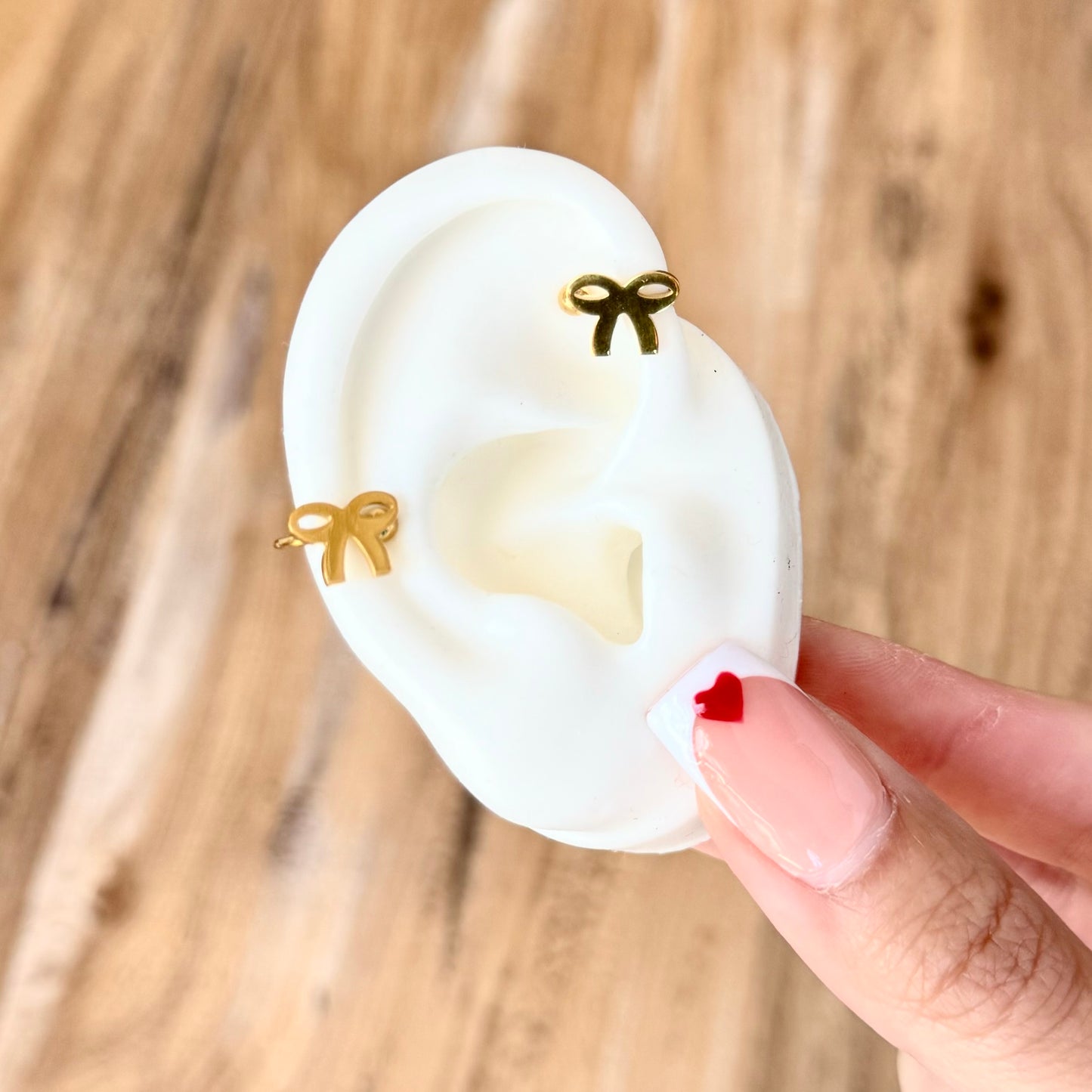 Mini Gold Bow Ear Cuff