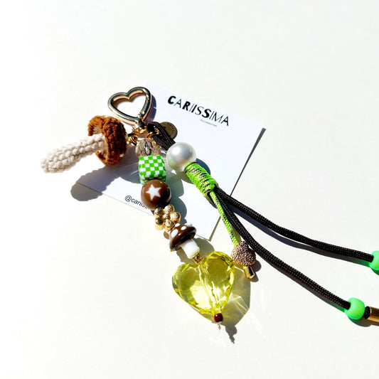 Brown/Green Bag Charm