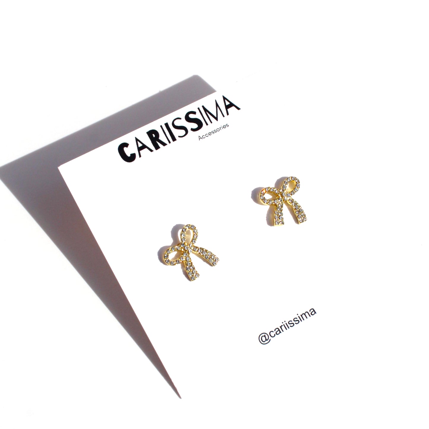 Mini Gold Bow Earrings