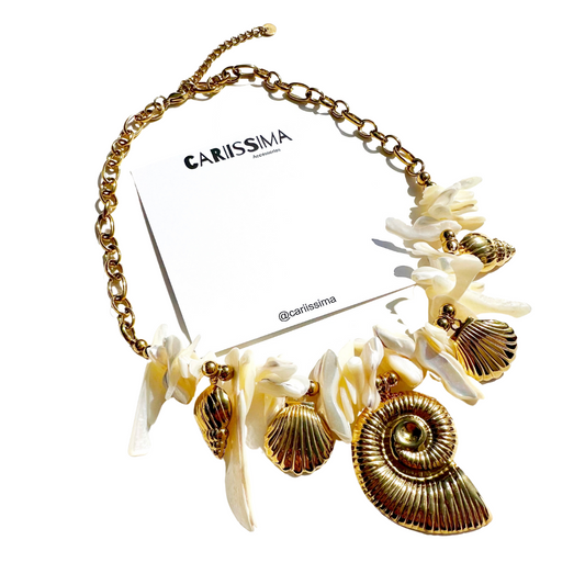 Gold Summer Statement Necklace