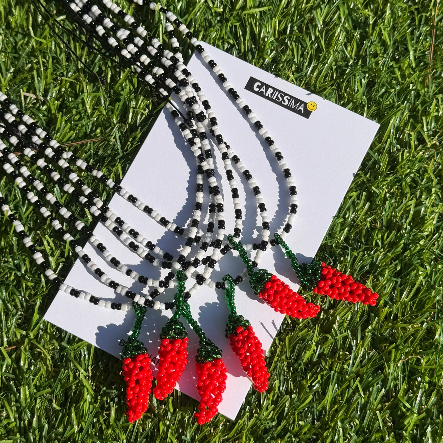 Beaded Necklace - Pepper