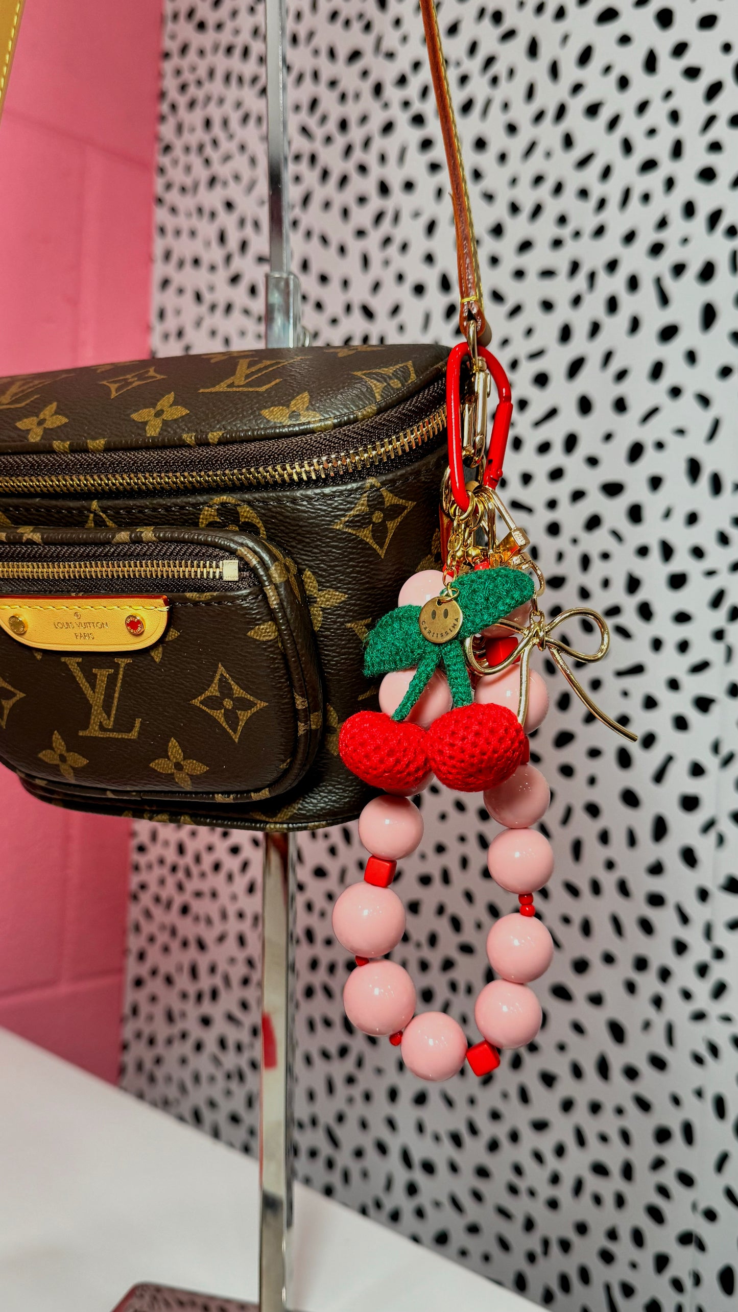 Pink Bag Charm