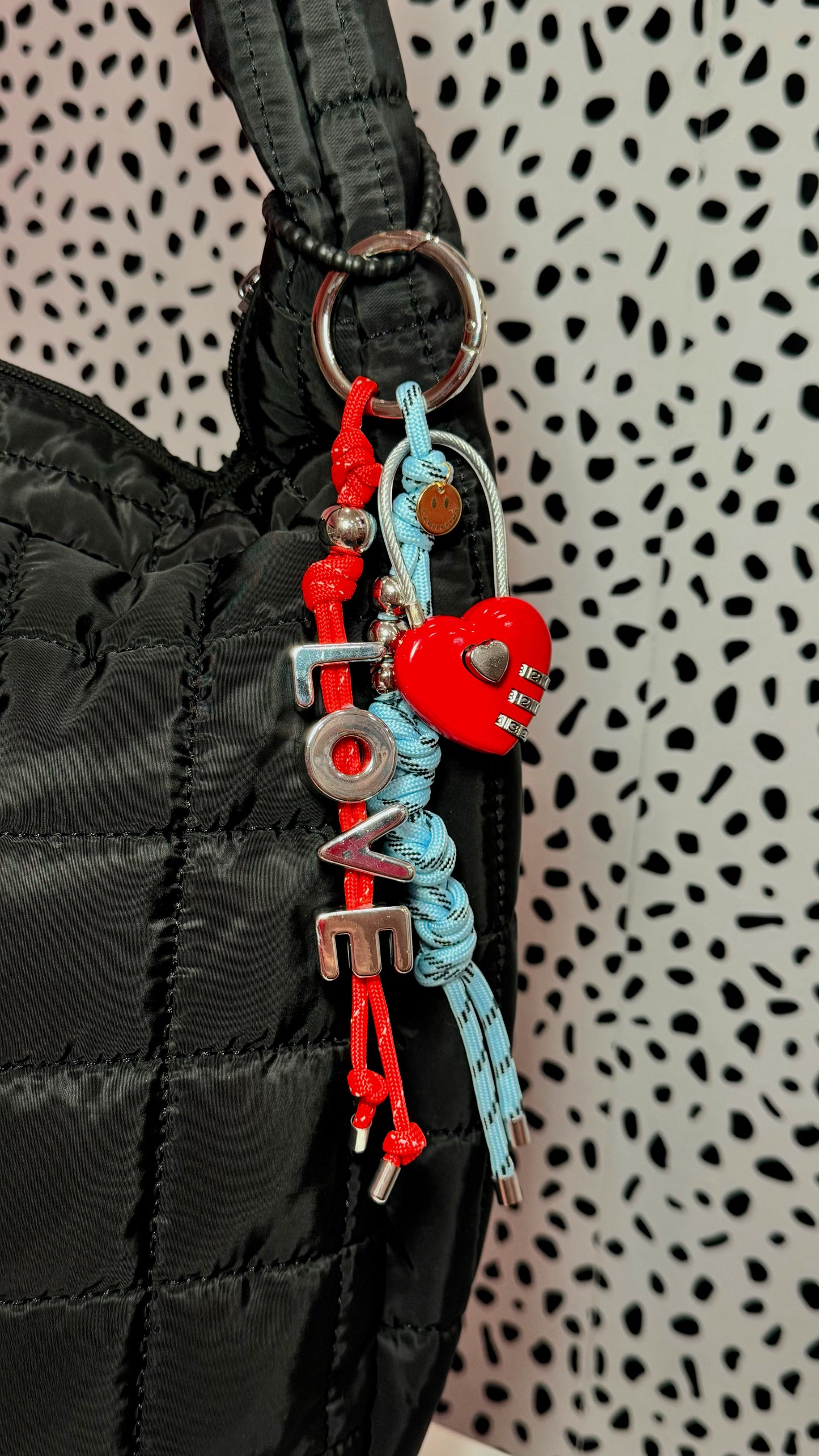 Silver Love Bag Charm