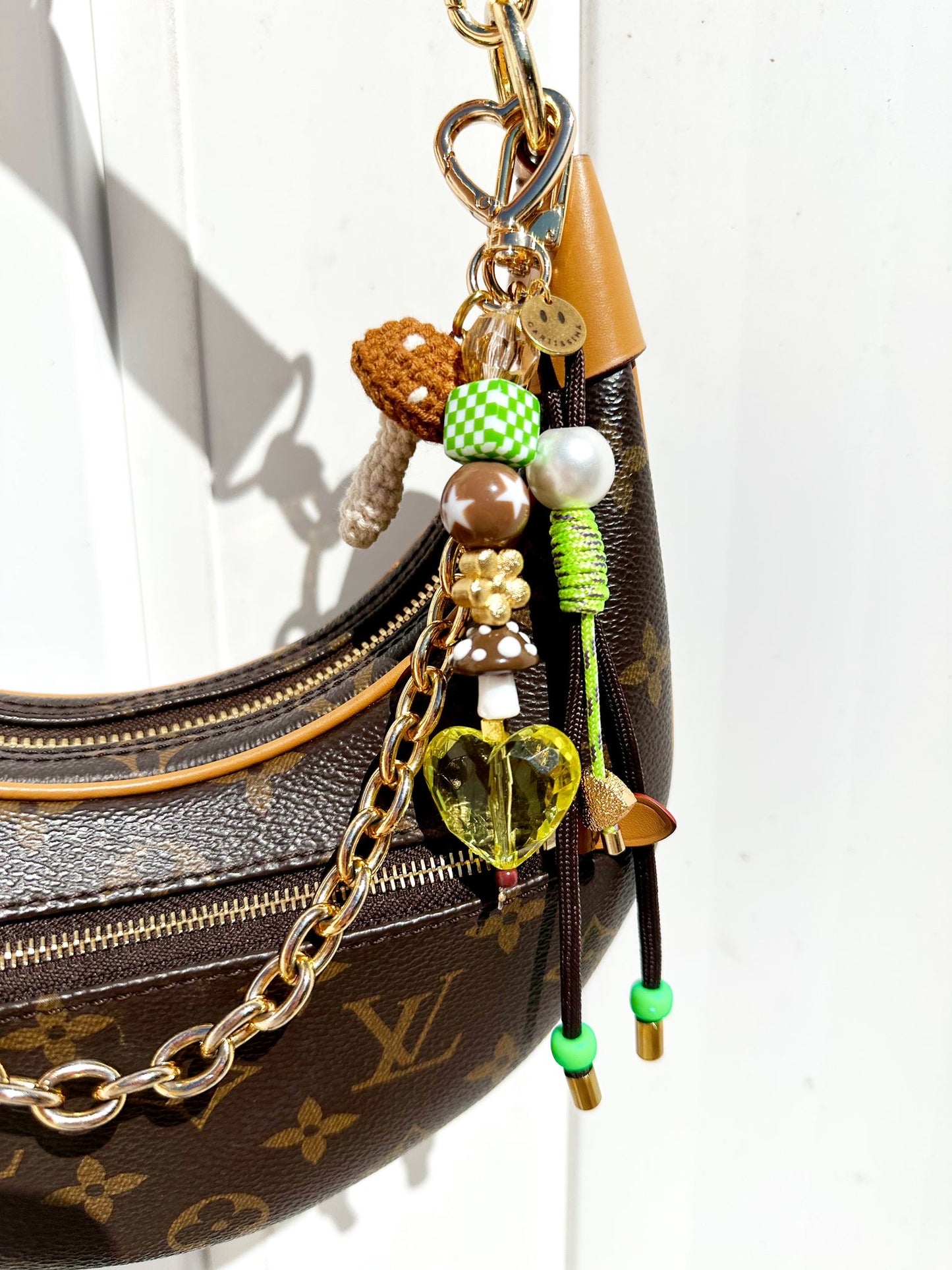 Brown/Green Bag Charm