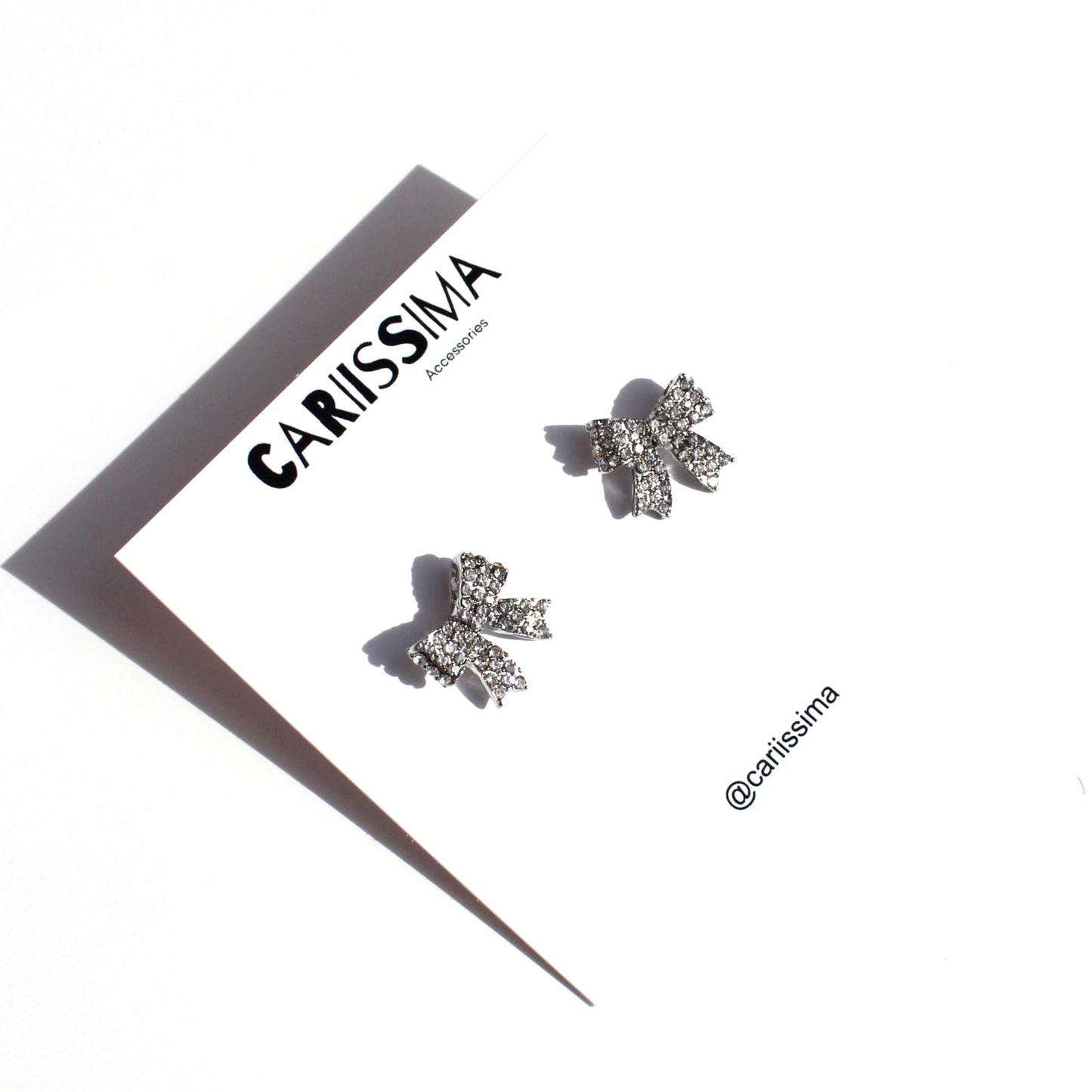 Silver Mini Bow Earrings