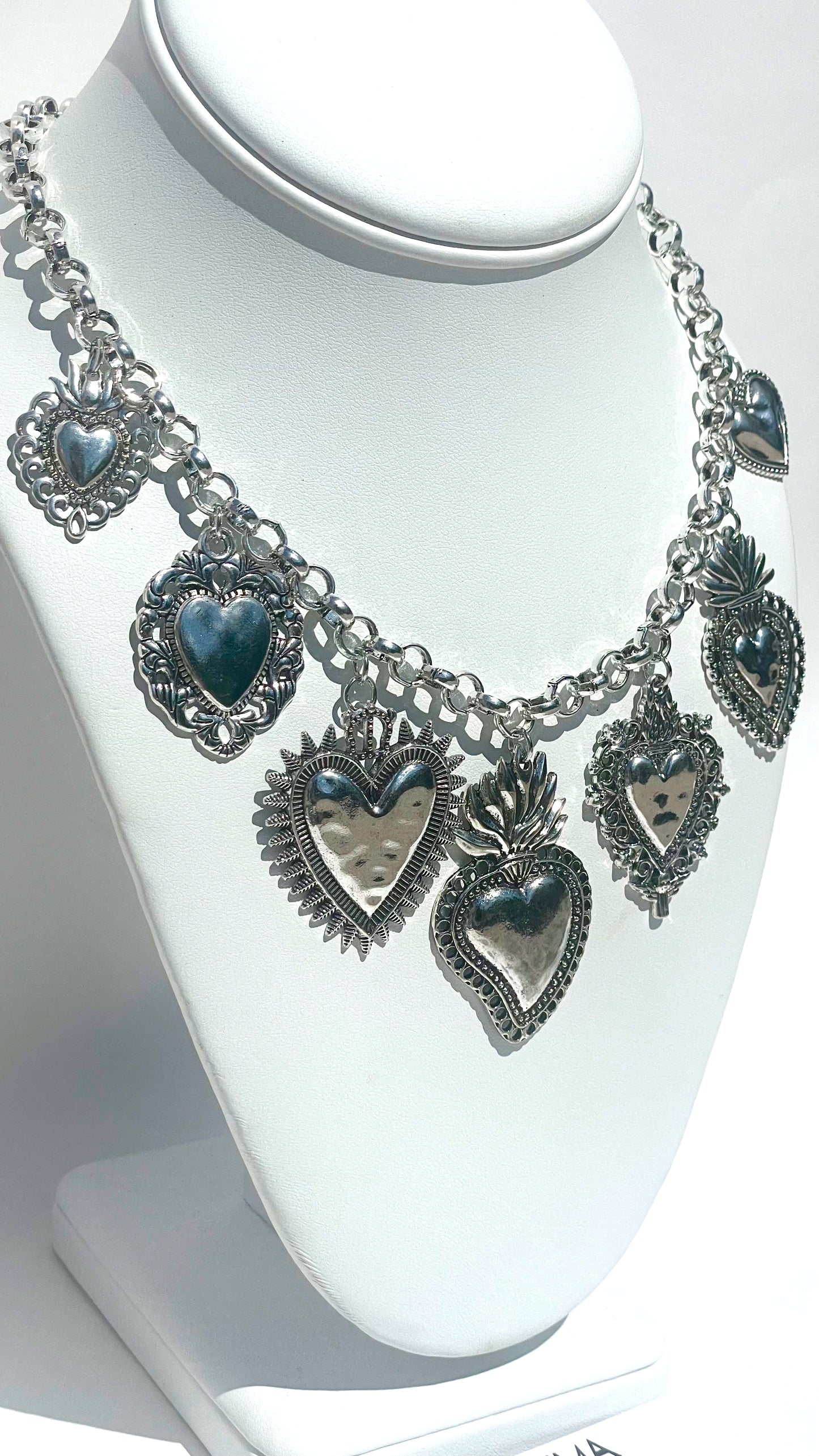 Silver Hearts Necklace