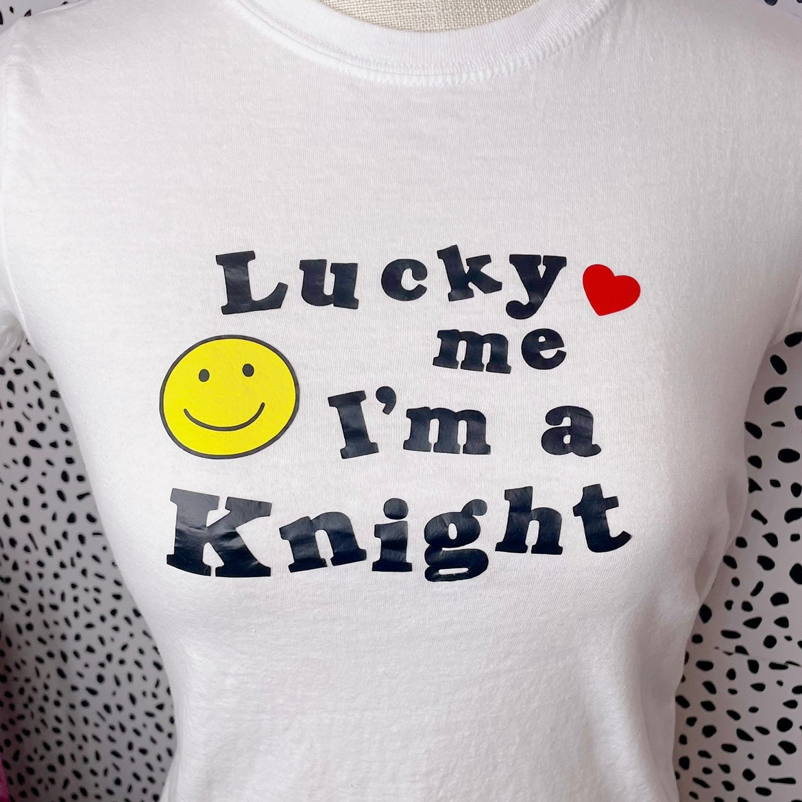 Lucky Me I'm a Knight Crop Top