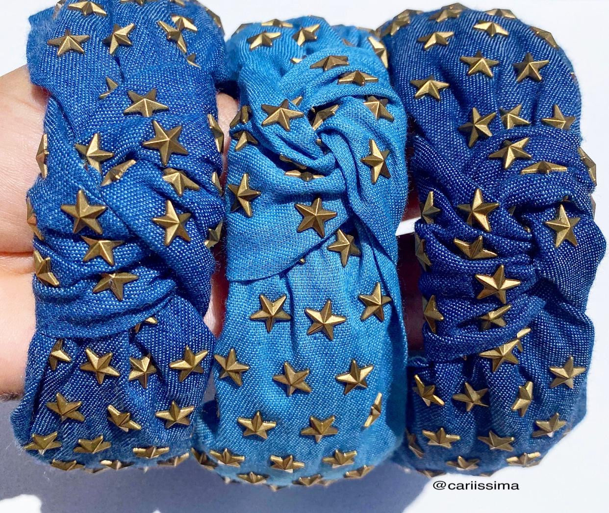 Denim Star Headbands