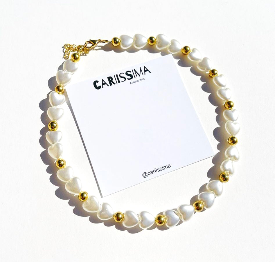 Pearl Heart Necklace