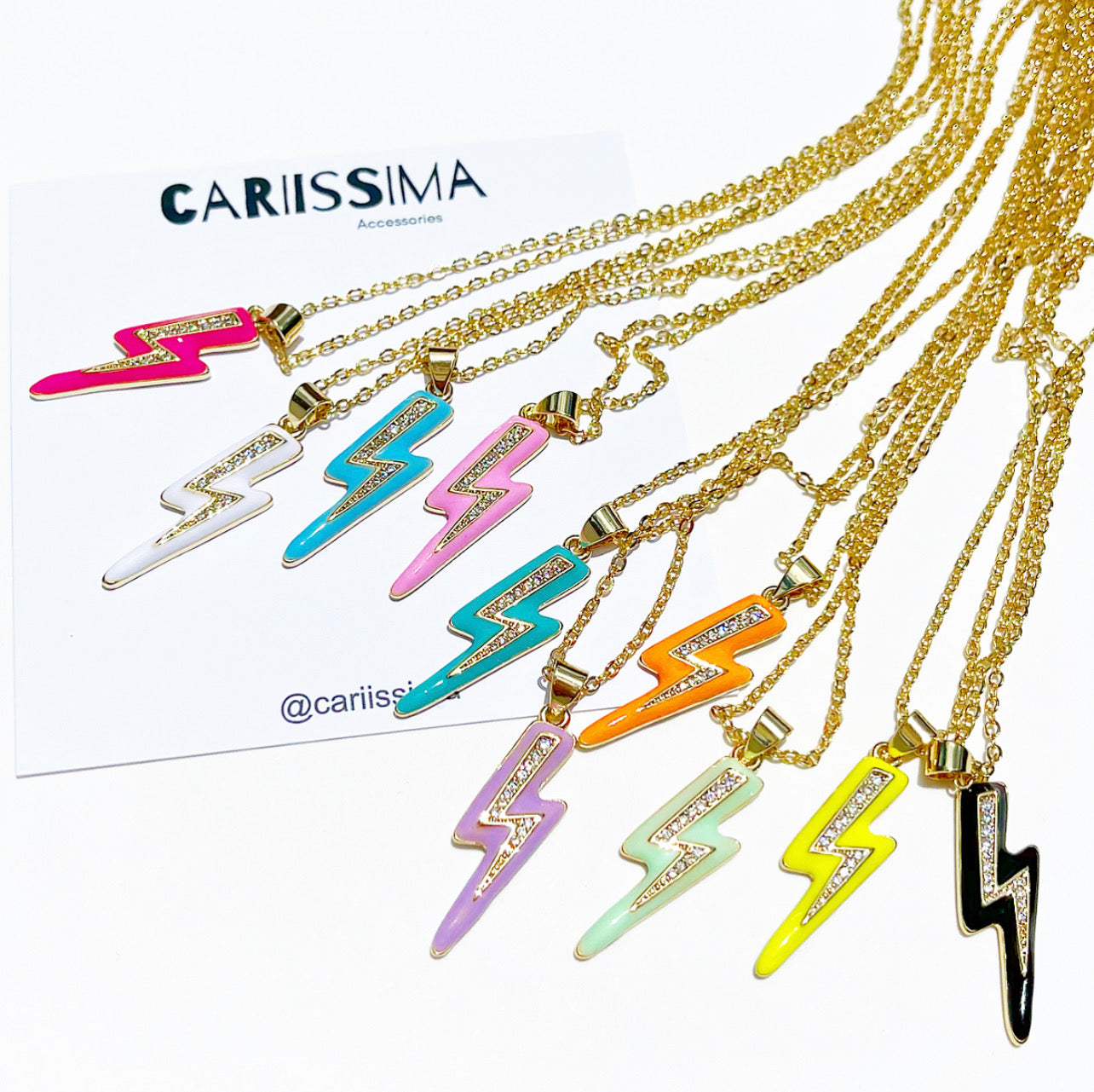 Lightning Bolt Charm Necklace