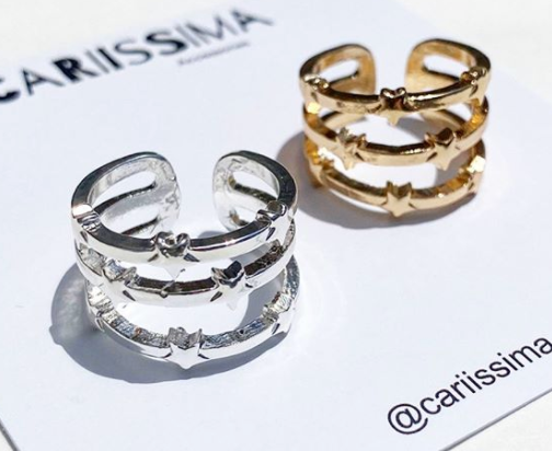 Triple Star Ring