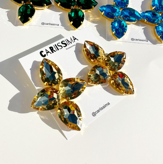 Rhinestone Statement Earrings