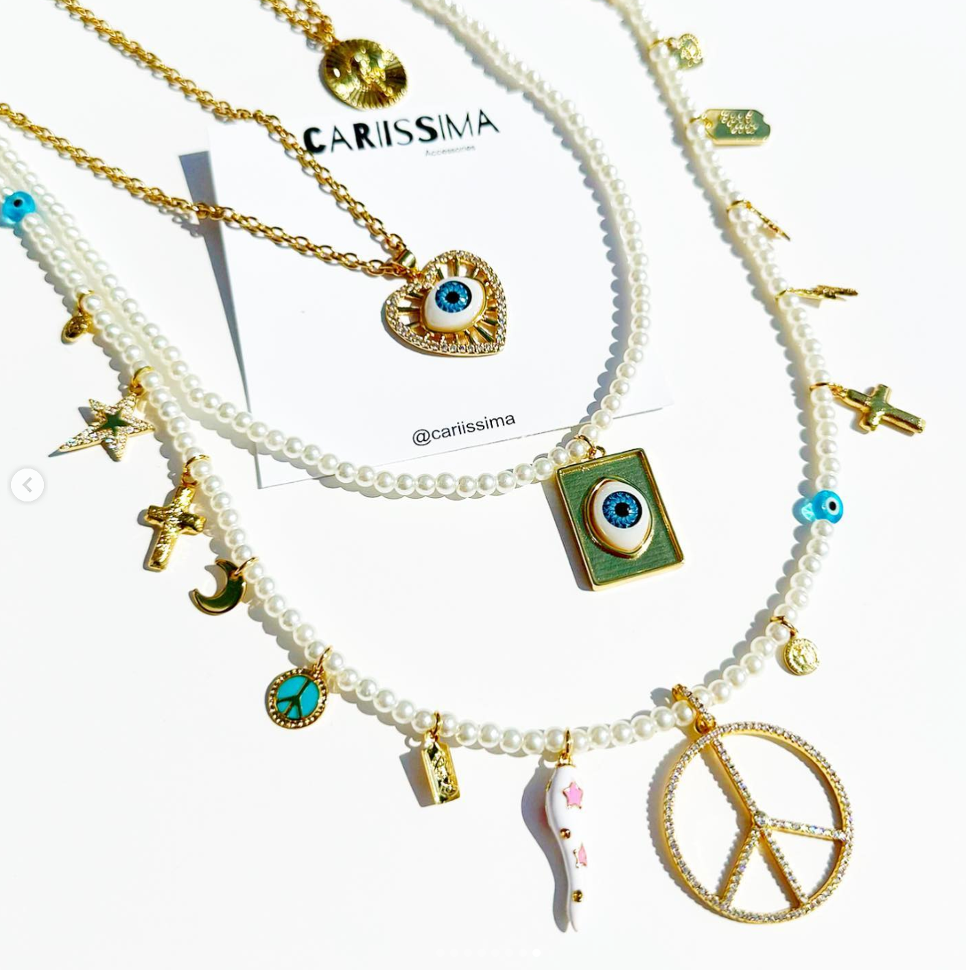 Long Eye Pendant Necklace