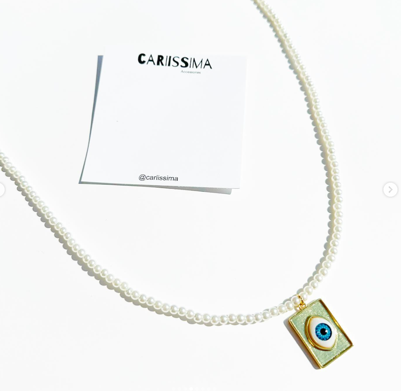 Long Eye Pendant Necklace