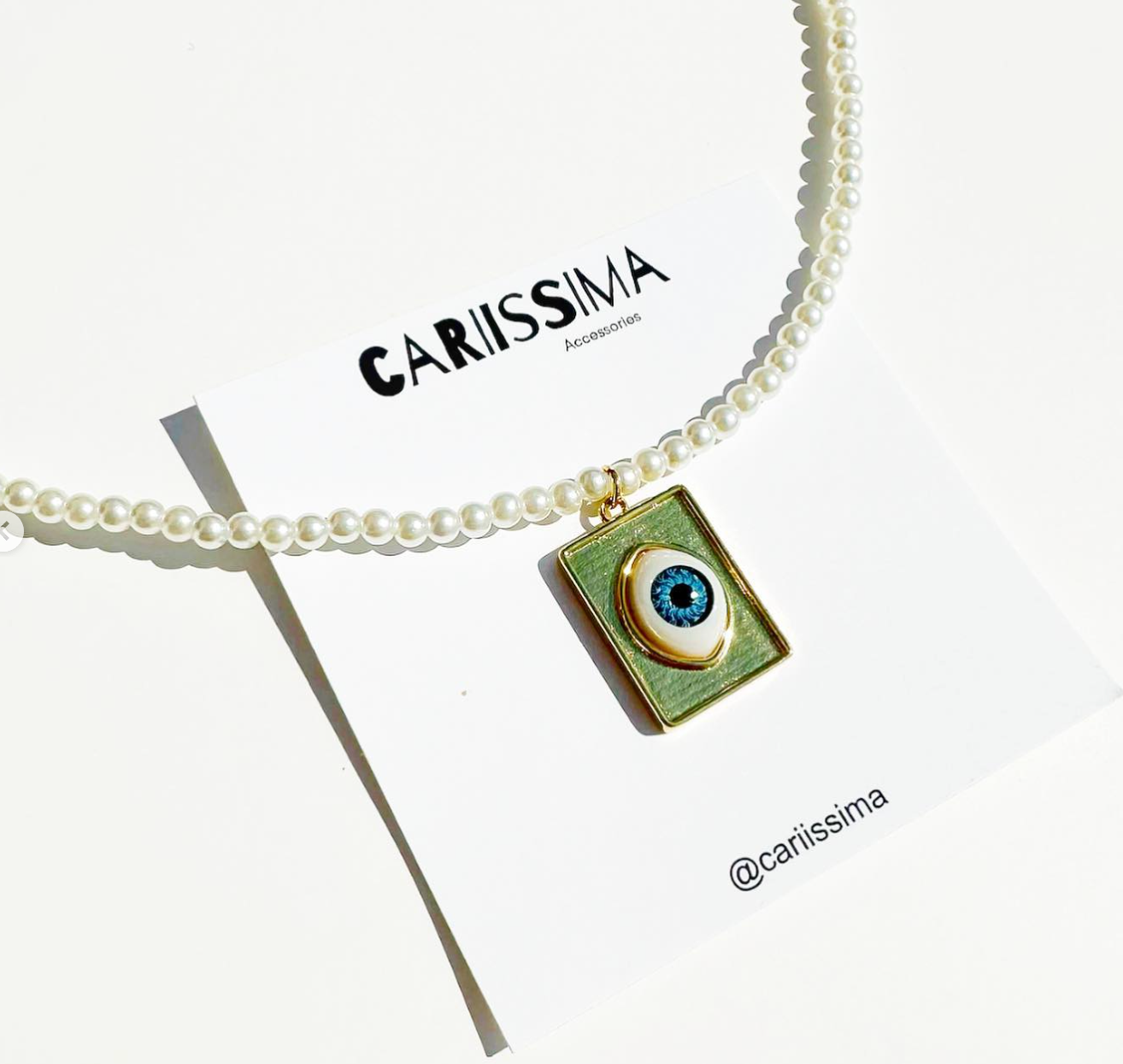 Long Eye Pendant Necklace