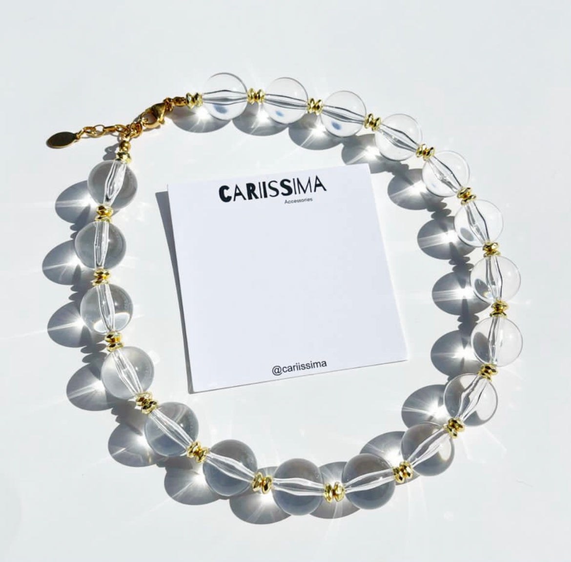 Clear & Gold Necklace