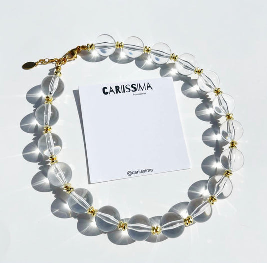 Clear & Gold Necklace