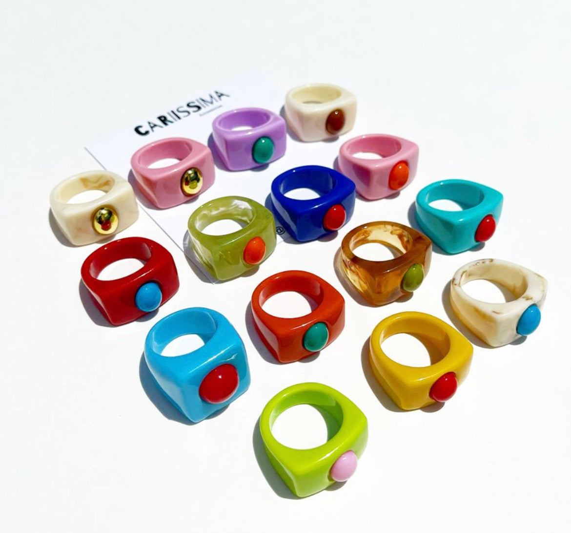 Colorful Acrylic Rings