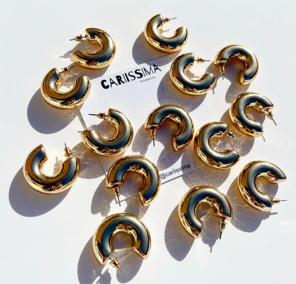 Chunky Gold Hoops