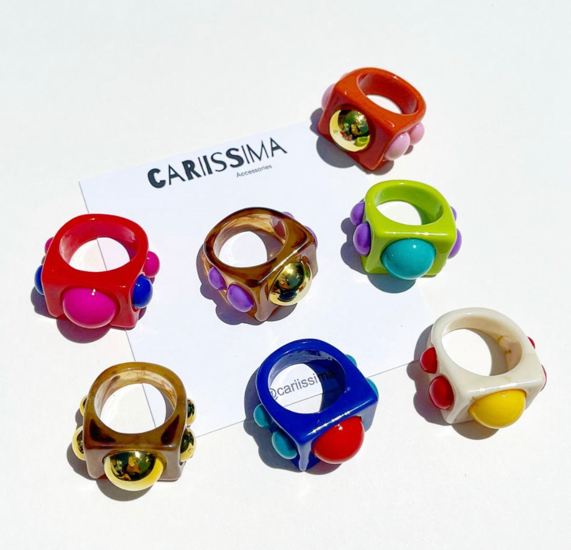Colorful Acrylic Rings