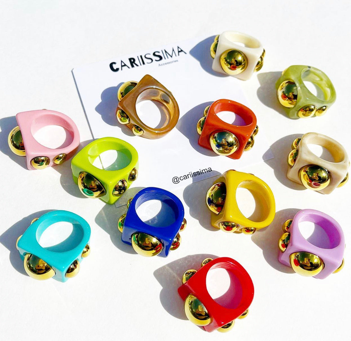 Colorful Acrylic Rings