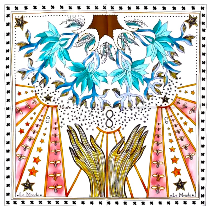 Teal & Yellow Head Scarf