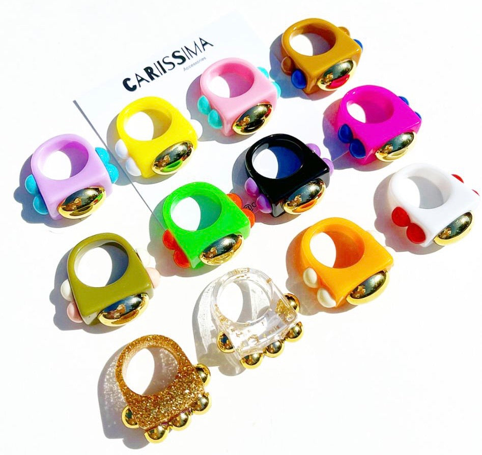 Colorful Acrylic Rings