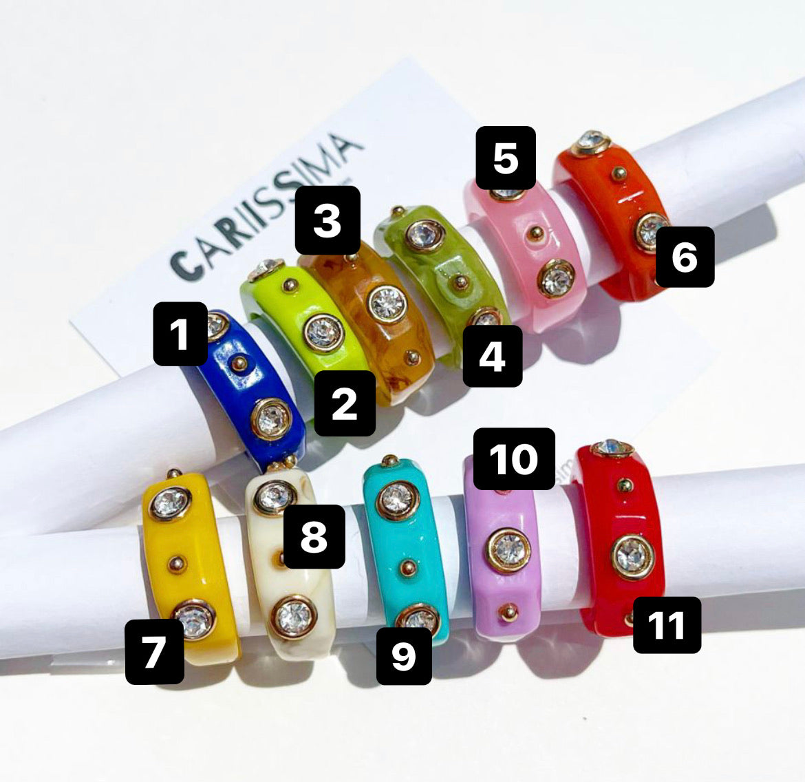 Colorful Acrylic Rings