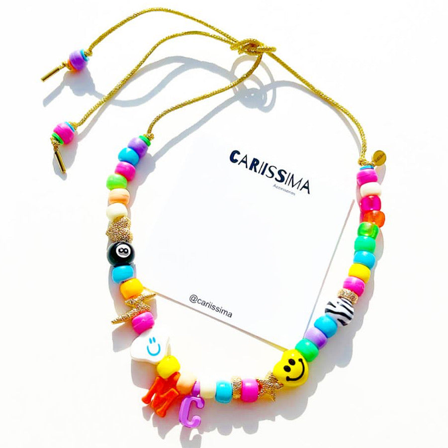 Beaded Charm Choker