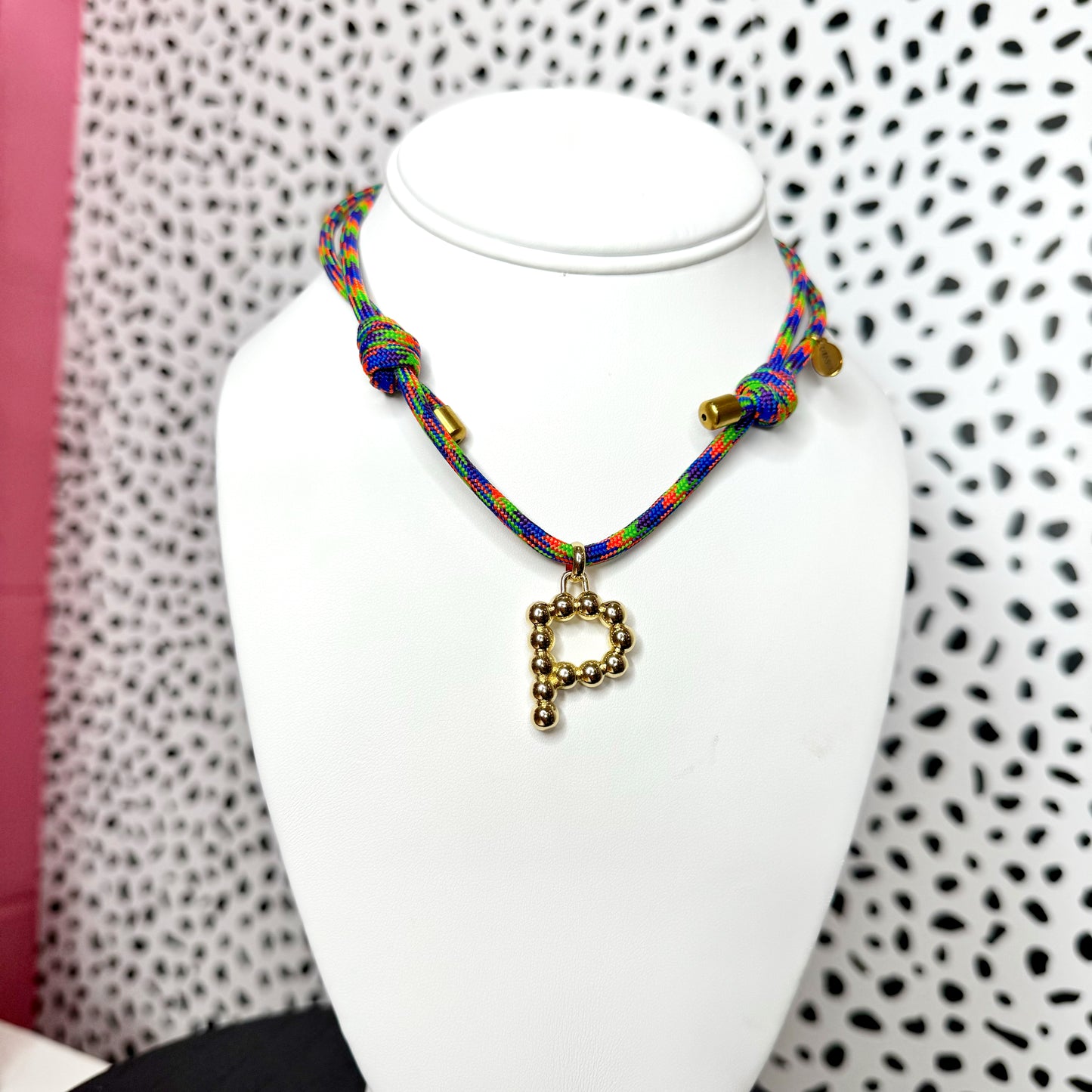 Initial Multicolor Necklace