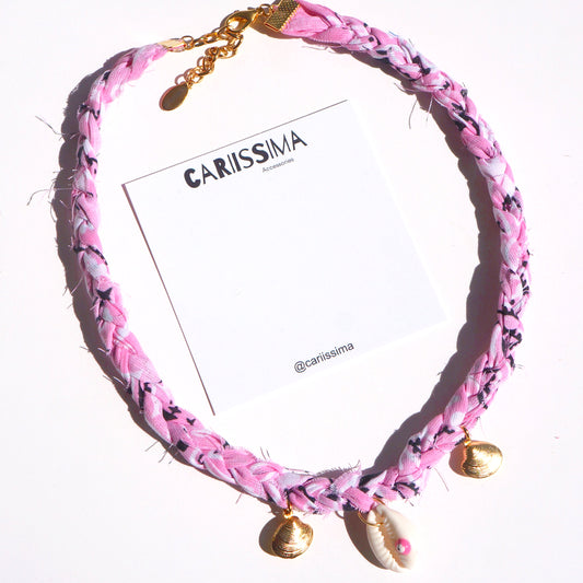 Baby Pink Bandana Necklace