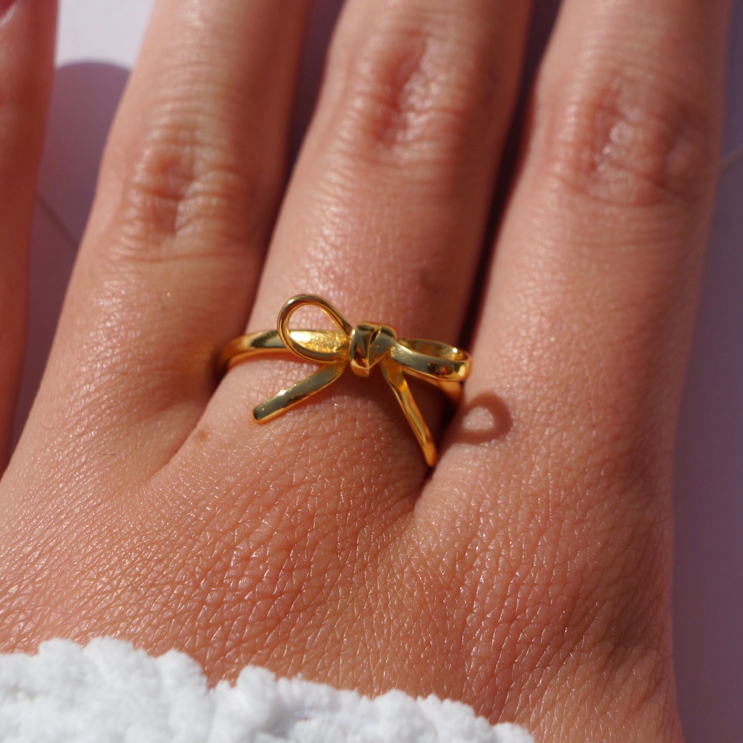 Gold Bow Ring