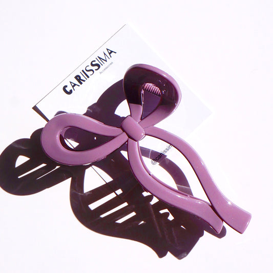 Purple Bow Clip