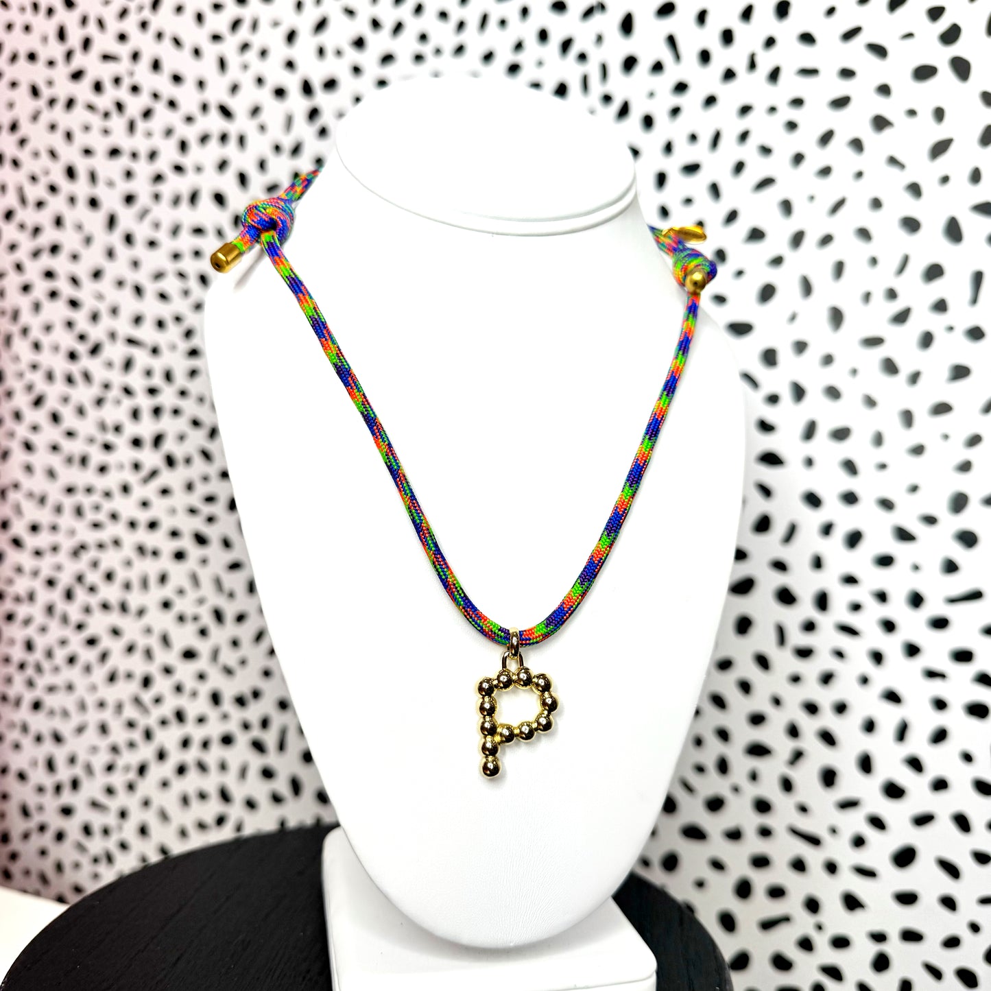 Initial Multicolor Necklace