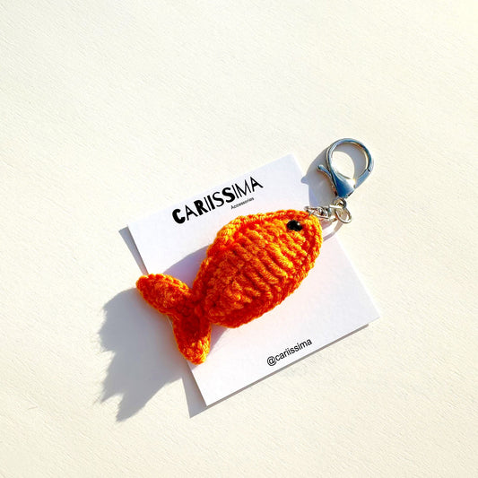 Orange Fish Charm