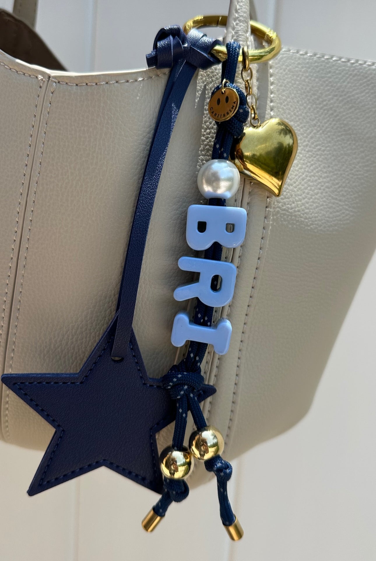 Navy Bag Charm