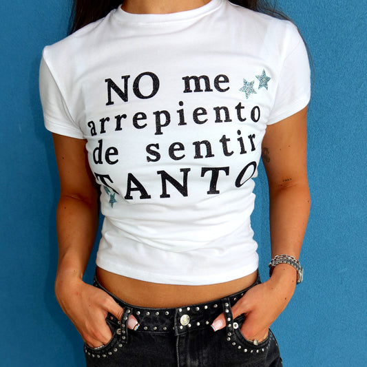 No Me Arrepiento De Sentir Tanto Top