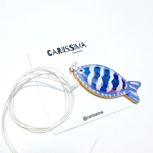 Blue Fish Necklace