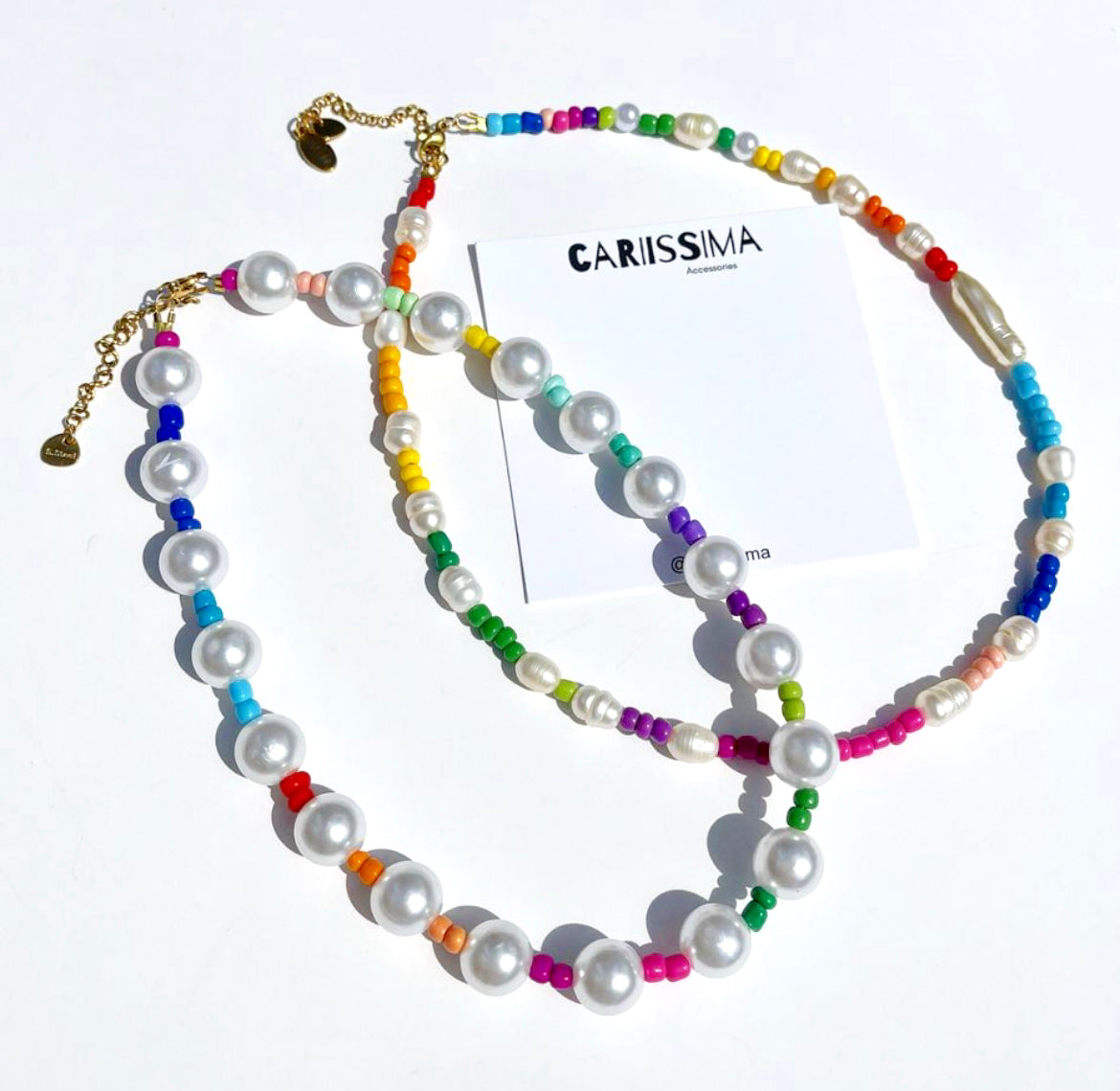 Colorful Pearl Necklaces
