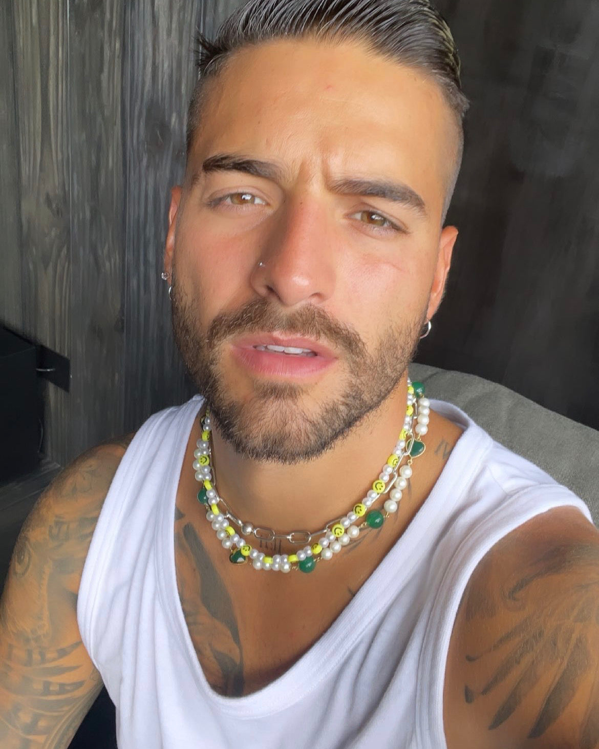 Maluma deals pearl necklace