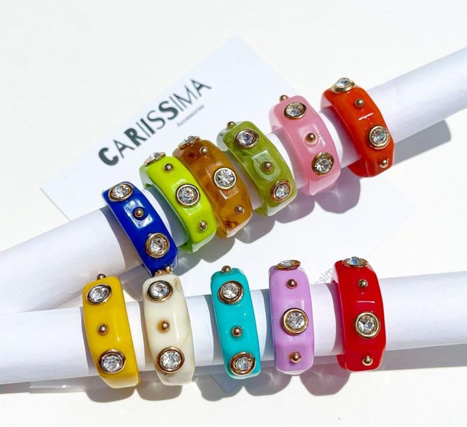 Colorful Acrylic Rings